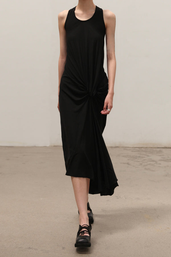 Marc Le Bihan 2891 Knotted Tank Dress MLB-2891-HEI Black